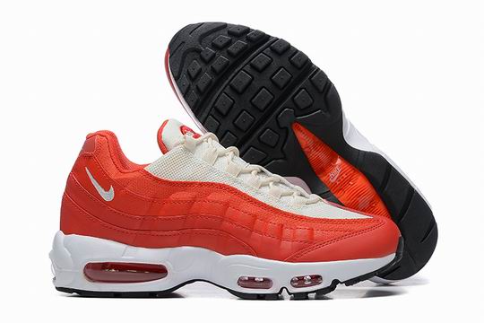 Cheap Nike Air Max 95 Red White Men's Shoes From China-159